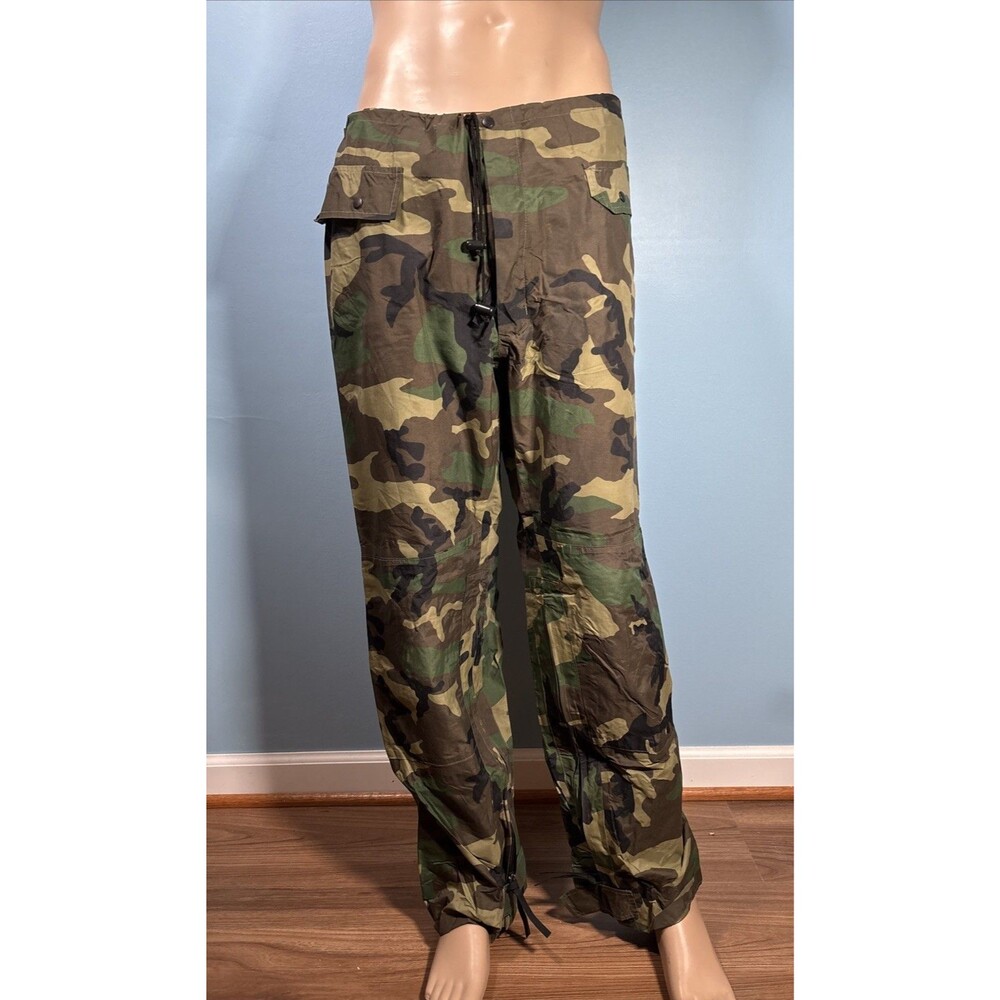 ORC Vintage Army Woodland Rainsuit • Wet Weather Pants / Trousers (M)